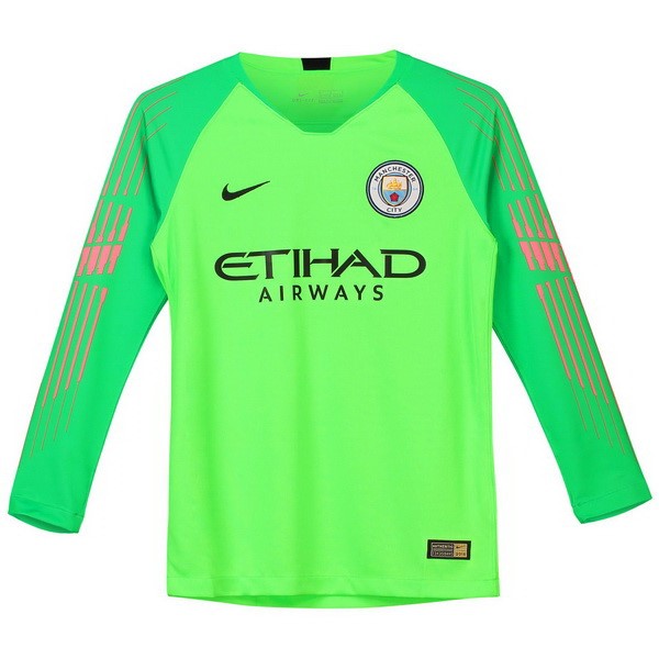 Maillot Football Manchester City ML Gardien 2018-19 Vert